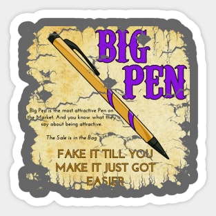 Big Pen - Spoof Sticker